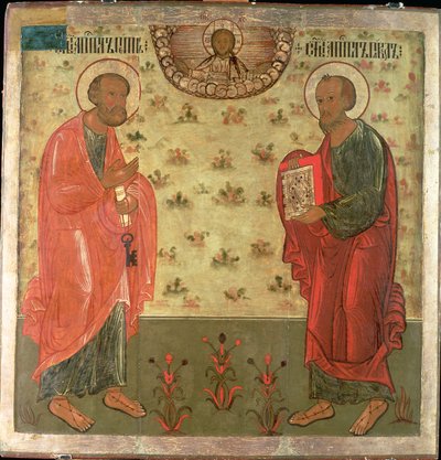 Apostles Peter and Paul, 1708 by Feoktist Klimentov